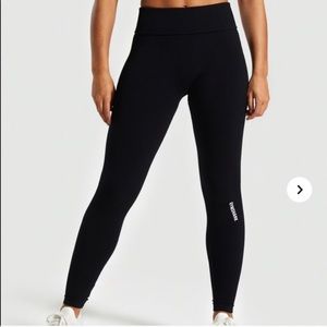 Gymshark seamless legging. Black. Size Small.